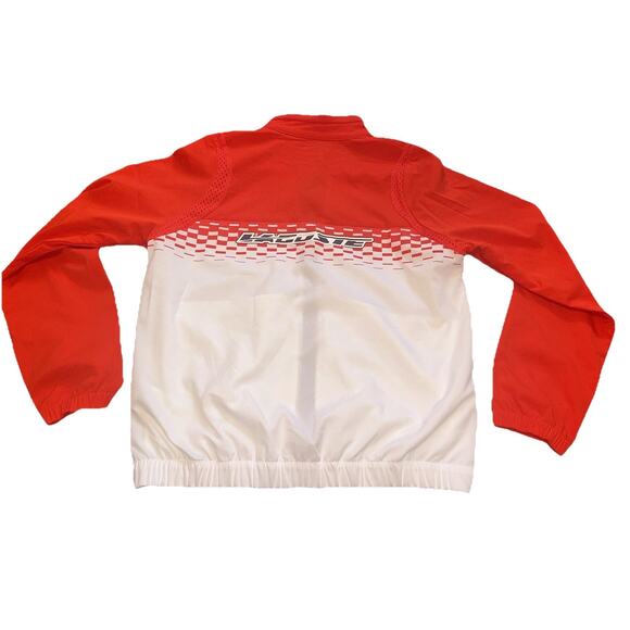 Kids' Lacoste Tennis x Daniil Medvedev Track Suit Jacket Red White Blue Size 14 - Picture 10 of 12